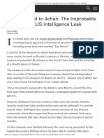 From Discord To 4chan - The Improbable Journey of A US Intelligence Leak - Bellingcat