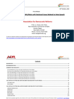 Analysis of Sitting MPs and MLAs With Declared Cases Related To Hate Speech 2023 English