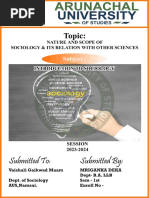 Intorduction To Sociology, Nature Scope Relations