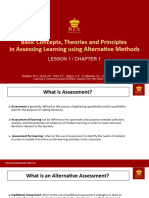 ASSESSMENT - Chap.1.lesson 1.basic Concepts.... in Assessing Learning Using Alternative Assessmentchapter 1 1