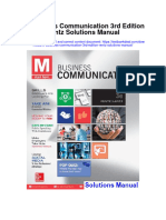 M Business Communication 3rd Edition Rentz Solutions Manual