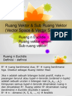 Pertemuan 9 Ruang Vektor Dan Sub Ruang Vektor