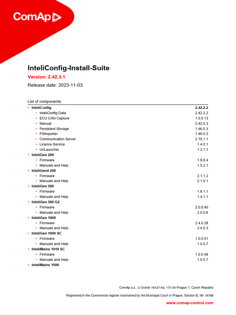 InteliConfig Installation Suite 2.42.3.1 | PDF | Computer Architecture ...