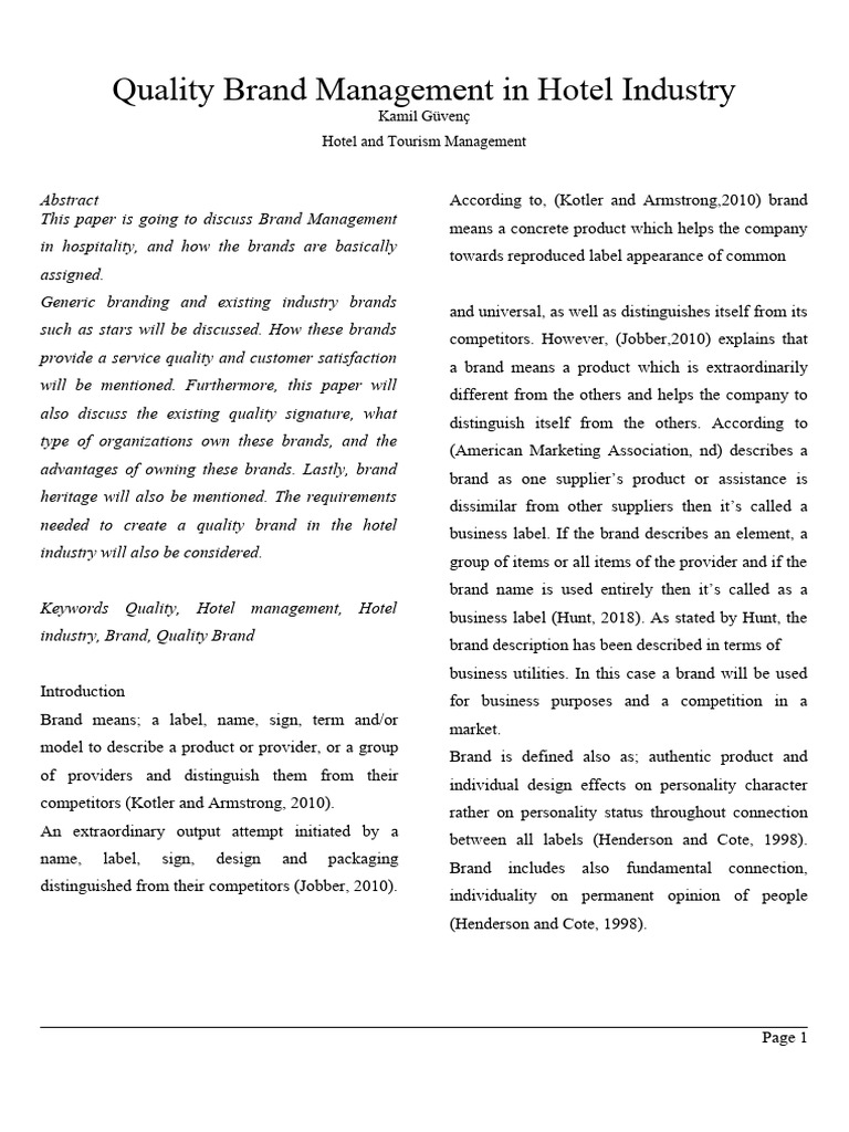 quality-brand-management-in-hotel-industry-pdf-brand-reputation
