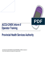 Accu-Chek Inform II Training Powerpoint
