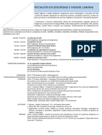 Especialista en Seguridad E Higiene Laboral: Lic. Fernando Barboza