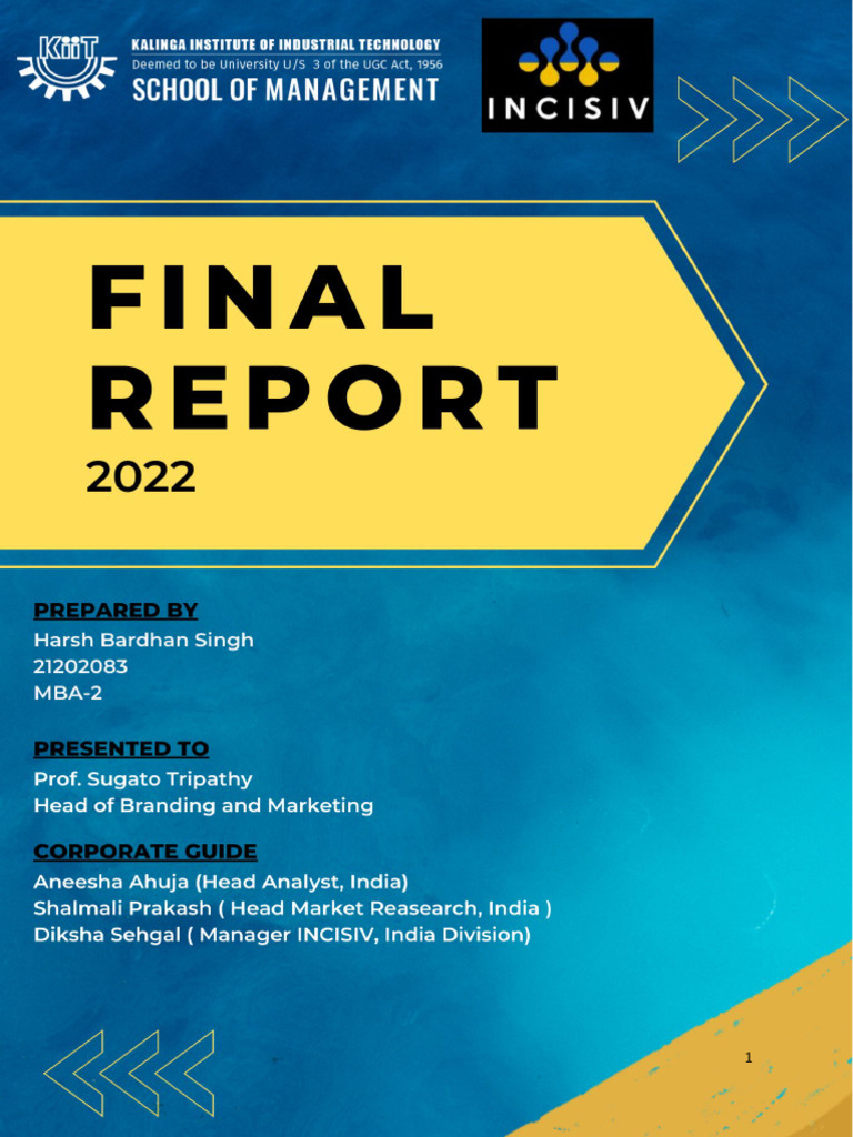 Final Report | Download Free PDF | Benchmarking | Retail