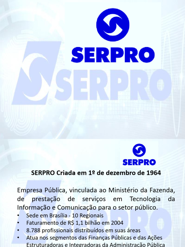 Apresentação SERPRO | PDF