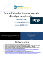 Introduction Aux Logiciels Danalyse Des Données - 2021