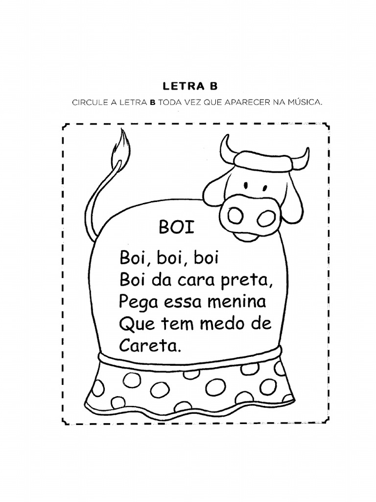 Alfabetizacao - Letra - B - Boi | PDF