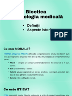 CURS 1 - Bioetica Și Deontologia Medicală - Definiții. Scurt Istoric