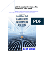 Management Information Systems 7th Edition Sousa Test Bank