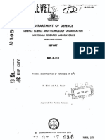 Thermal Decomposition of Tetrazene at 90