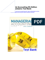 Managerial Accounting 5th Edition Jiambalvo Test Bank