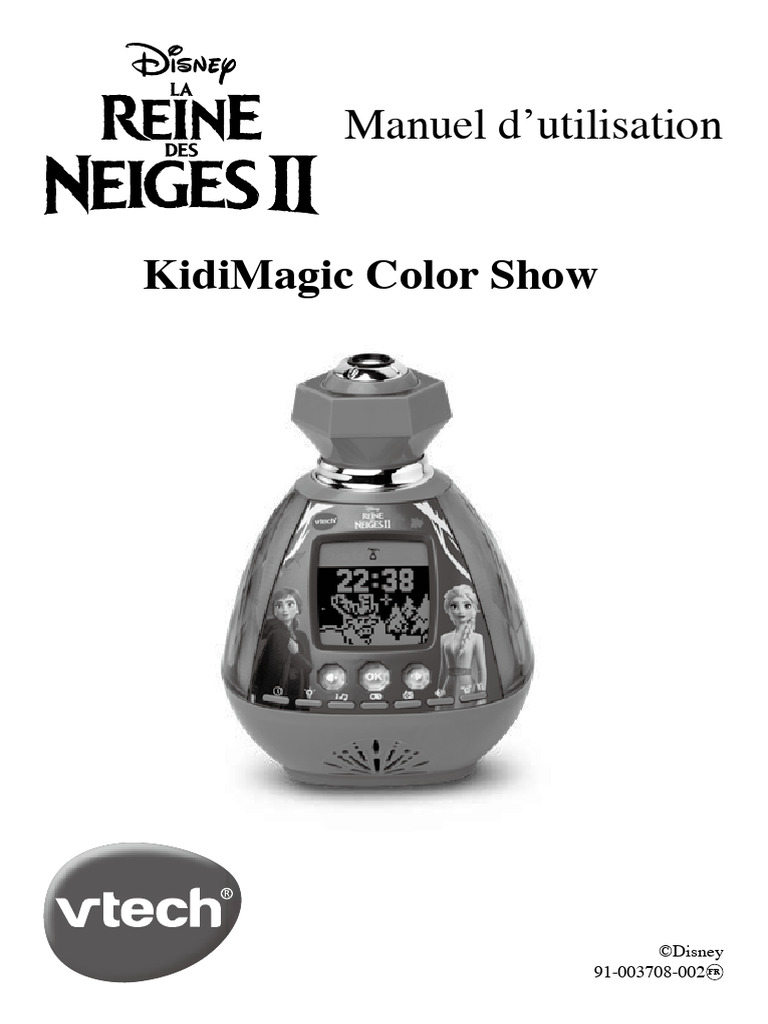 VTECH - Kidimagic Color Show Noir - Réveil Enfant