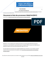 Classement Des Processeurs MediaTek (2021)