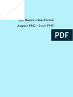 The Rosicrucian Forum, August 1942 - June 1945