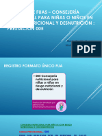 Agosto Registro de FUAs - Consejería en Suplemento de Lipidos