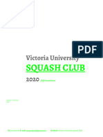 Squash Club Constitution