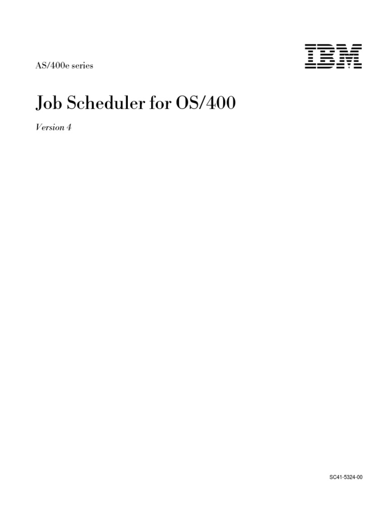 AS400 Job Scheduler | PDF | Ibm System I | Icon (Computing)