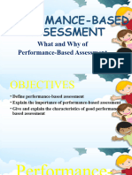 Lesson 5 What and Why of Performance Based Assessment