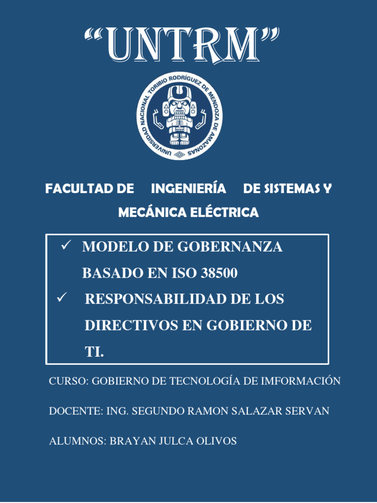 Modelo de Gobernanza ISO 38500:2024 | PDF | Itil | Cobit