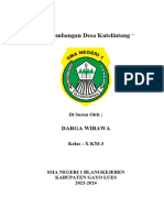 Perkembangan Desa Kutelintang Darga Wibawa