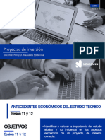 Sesión 11 - 12 Antecedentes Económicos Del Estudio Técnico