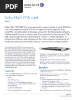 Nokia Multi Pon Card FWLT C Datasheet en