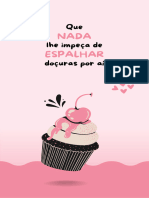 Instagram Story Doce Cupcake Motivacional Rosa