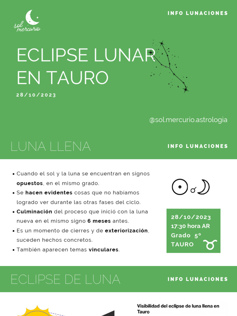 Eclipse Lunar en Tauro: Cierres y Transformaciones | PDF | Luna | Horóscopo