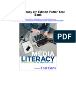 Media Literacy 8th Edition Potter Test Bank