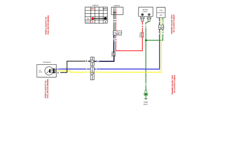 Kymco - Agility50 - Wiring Fuel | PDF