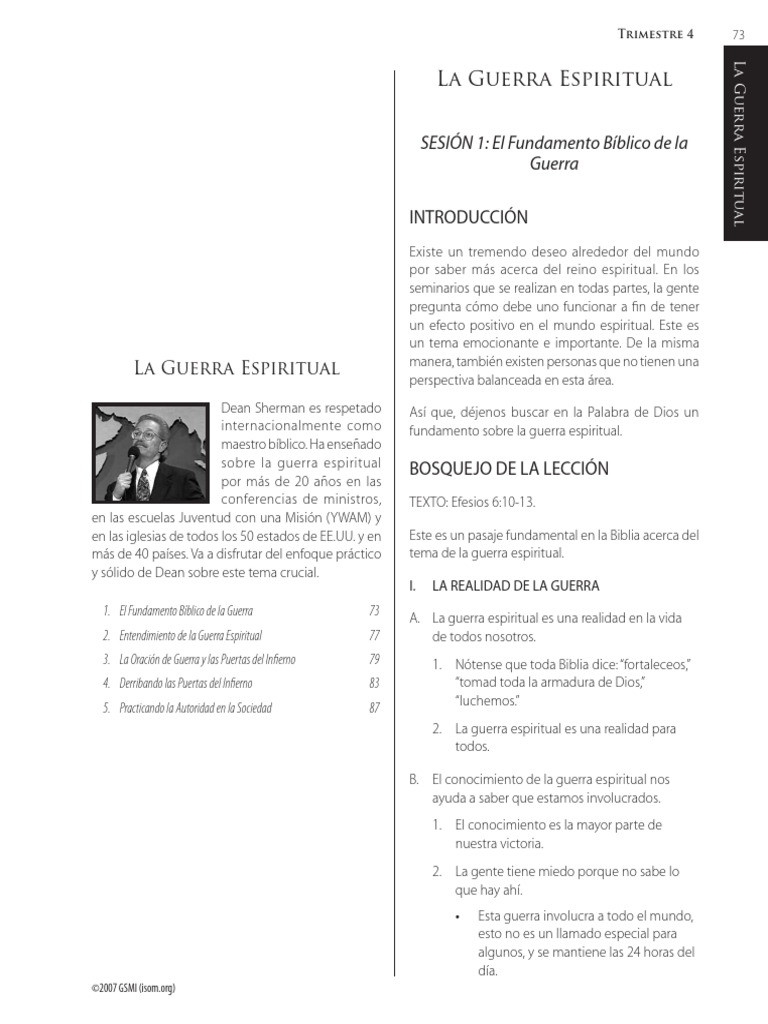 Fundamentos de la Guerra Espiritual | PDF | Oración | Diablo