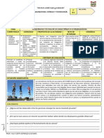 5° SEC. EDA 4 SEMANA 4 Comprobamos Si La Masa de Un Cuerpo Influye en Su Desplazamiento