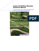 Microeconomics 5th Edition Besanko Solutions Manual