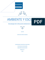 AMBIENTE Y ESCUELA Genealogía de La Educación Ambiental en Colombia