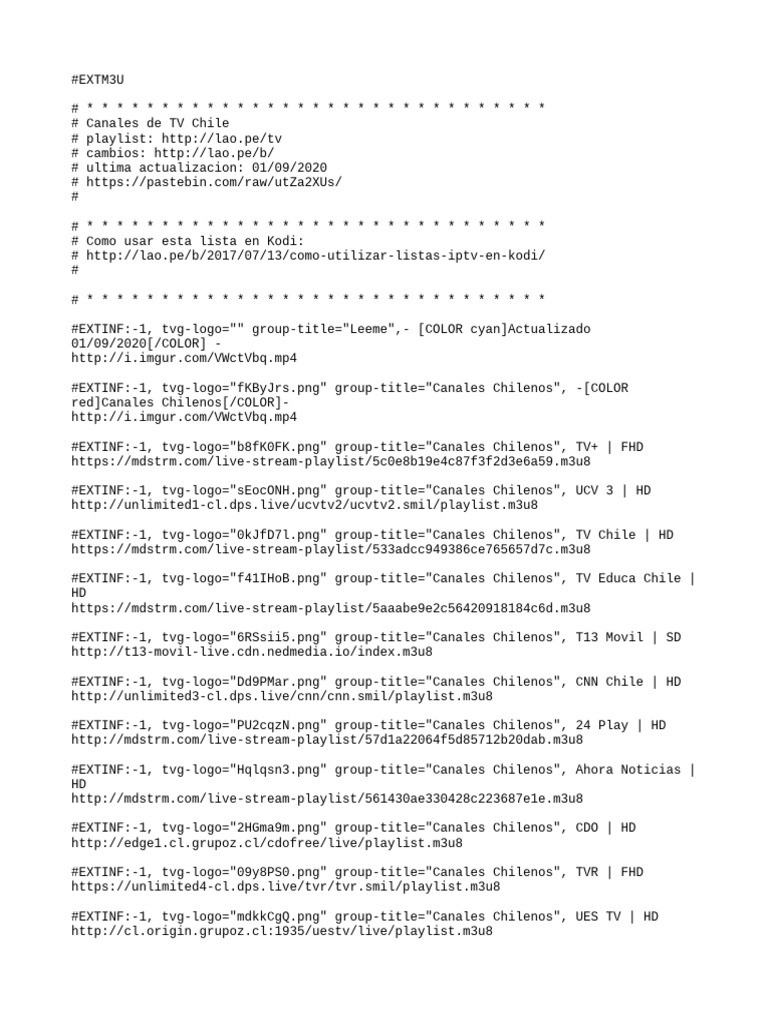 Contivision TV Channel List | PDF | Television Network | Broadcasting