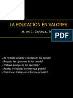 0.0 La Educacion en Valores