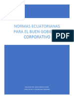 Normas Ecuatorianas para El Buen Gobierno Coorporativo