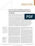 How To Improve R&D Productivity The Pharmaceutical Industry's Grand Challenge