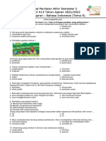 Soal Tema 9 (Bahasa Indonesia) Semester 2 Tahun 2022