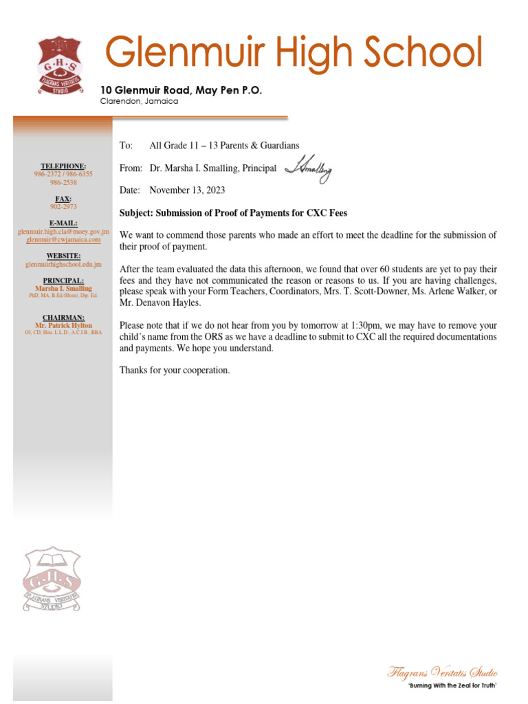 Cxc Fees