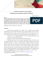 CHRIST Mariele A Política Externa Alemã Do Governo Merkel Um Balanço Dos Dois Primeiros Mandatos 2005 2013