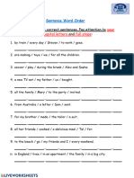 Sentence Structure PDF To Word