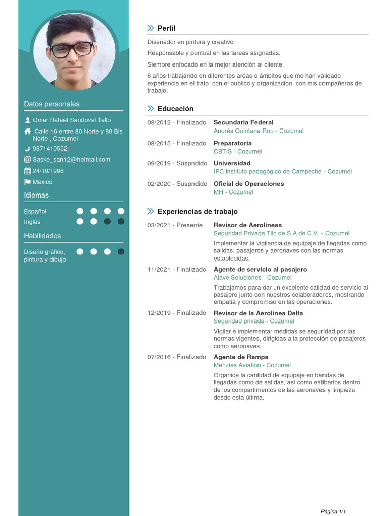 Curriculum omar rafael pdf