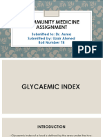 Glycaemic Index