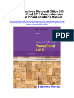 New Perspectives Microsoft Office 365 and Powerpoint 2016 Comprehensive 1st Edition Pinard Solutions Manual