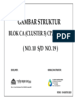 Gambar Struktur: Blok Ca (Cluster 3) Cp. Juanda (NO. 10 S/D NO. 19)