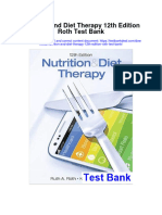 Nutrition and Diet Therapy 12th Edition Roth Test Bank